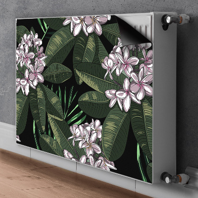 Magnetic radiator mat Exotic flowers