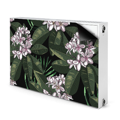 Magnetic radiator mat Exotic flowers