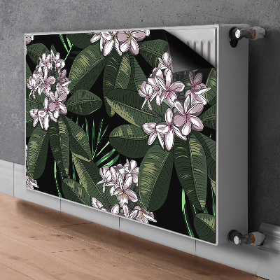 Magnetic radiator mat Exotic flowers