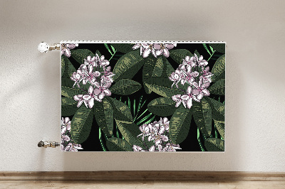 Magnetic radiator mat Exotic flowers