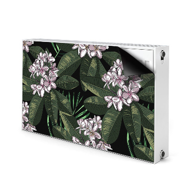 Magnetic radiator mat Exotic flowers