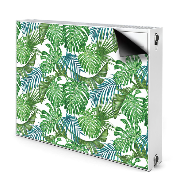 Magnetic radiator cover Monstera