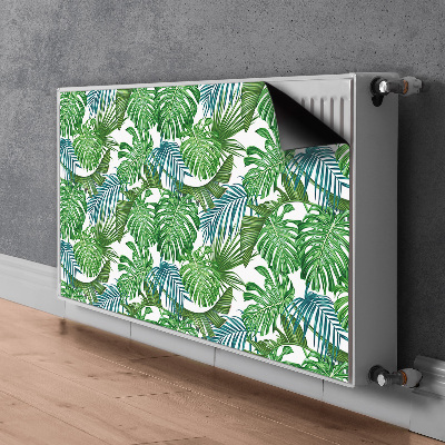 Magnetic radiator cover Monstera