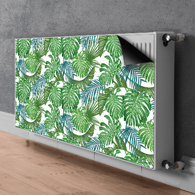 Magnetic radiator cover Monstera