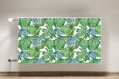 Magnetic radiator cover Monstera