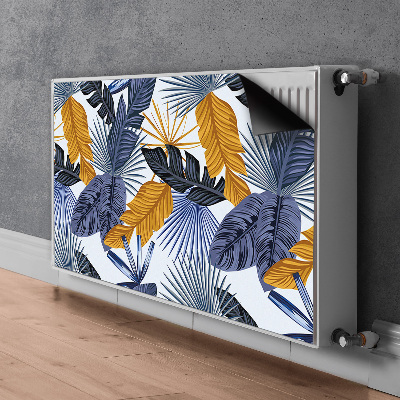 Magnetic radiator cover Palm leaves