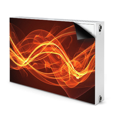 Radiator cover Red flame