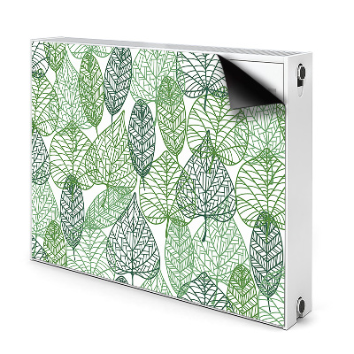 Printed radiator mat Forest leaves