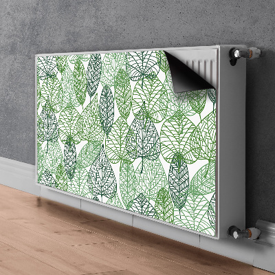 Printed radiator mat Forest leaves