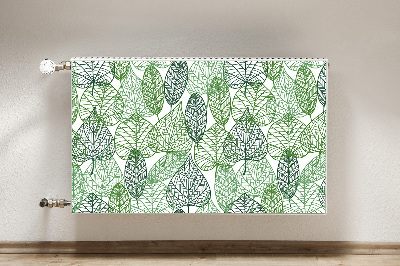 Printed radiator mat Forest leaves