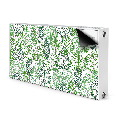 Printed radiator mat Forest leaves