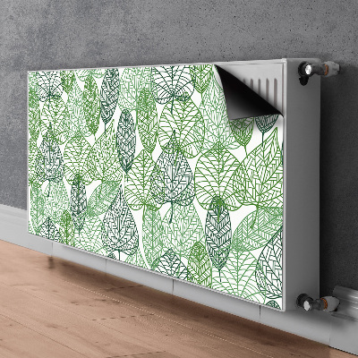 Printed radiator mat Forest leaves