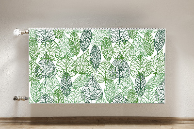 Printed radiator mat Forest leaves