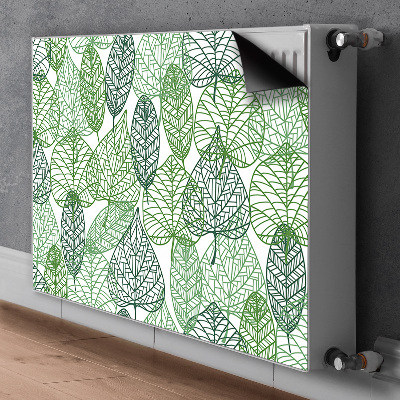 Printed radiator mat Forest leaves