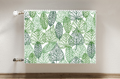 Printed radiator mat Forest leaves