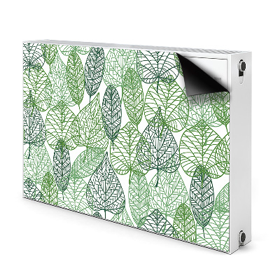 Printed radiator mat Forest leaves