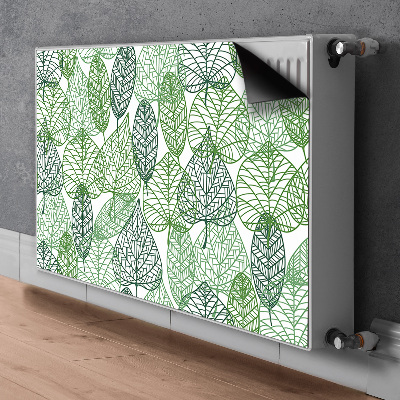 Printed radiator mat Forest leaves