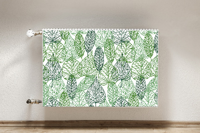 Printed radiator mat Forest leaves