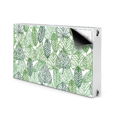 Printed radiator mat Forest leaves