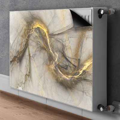 Magnetic radiator cover Golden marble