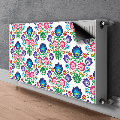 Magnetic radiator mat Folk pattern