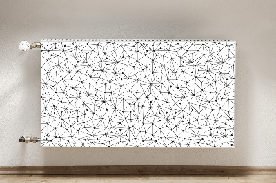 Magnetic radiator mat Triangles of dots