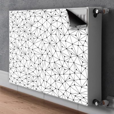 Magnetic radiator mat Triangles of dots