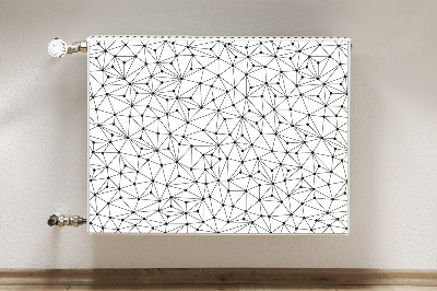 Magnetic radiator mat Triangles of dots