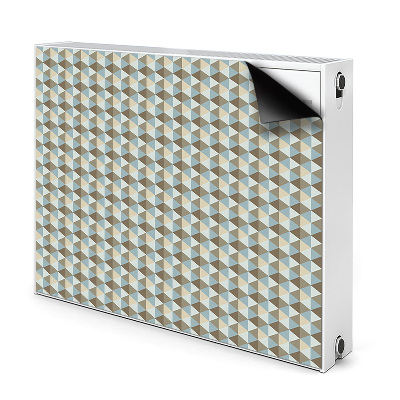 Magnetic radiator mat Retro illusion