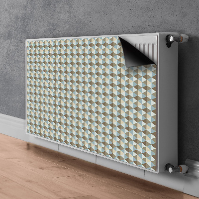 Magnetic radiator mat Retro illusion