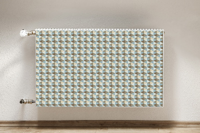 Magnetic radiator mat Retro illusion