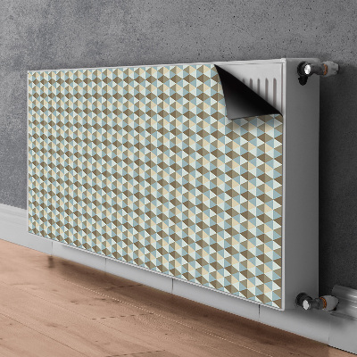 Magnetic radiator mat Retro illusion