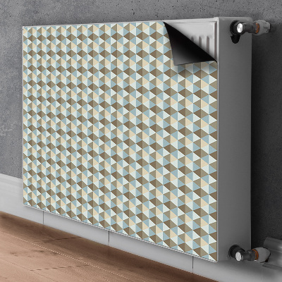 Magnetic radiator mat Retro illusion