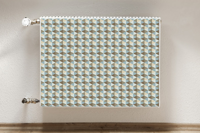 Magnetic radiator mat Retro illusion