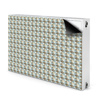 Magnetic radiator mat Retro illusion