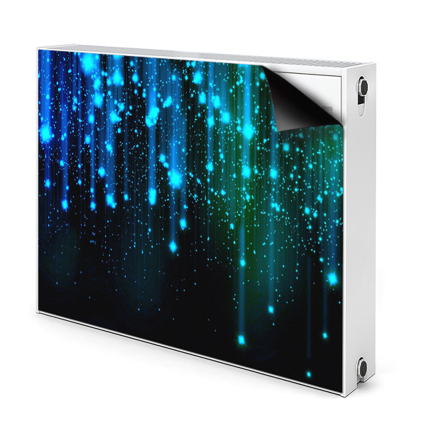 Magnetic radiator mat Blue particles