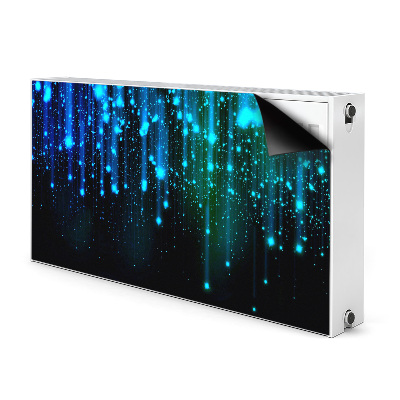 Magnetic radiator mat Blue particles