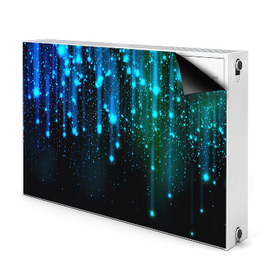 Magnetic radiator mat Blue particles