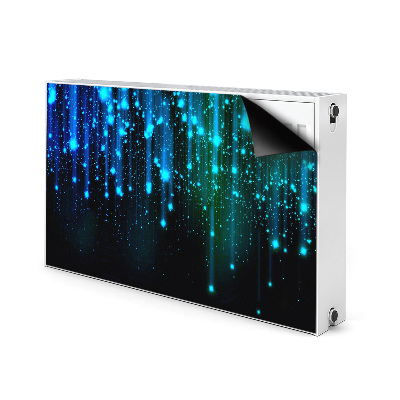 Magnetic radiator mat Blue particles