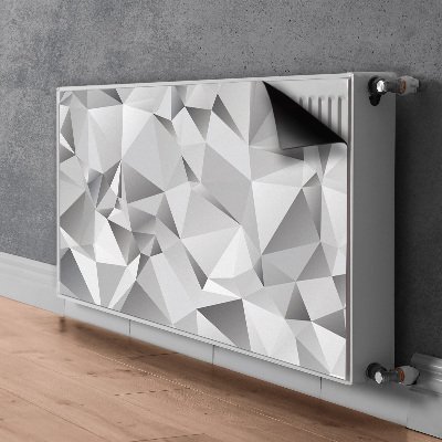 Radiator cover Gray abstraction