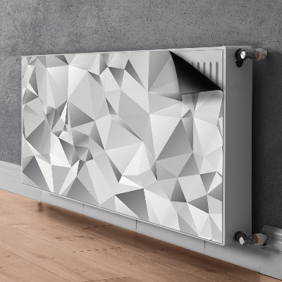 Radiator cover Gray abstraction