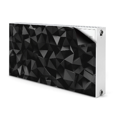 Radiator cover Black abstraction