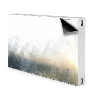 Decorative radiator mat Fuji landscape