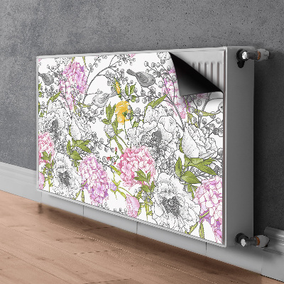 Decorative radiator mat Birds