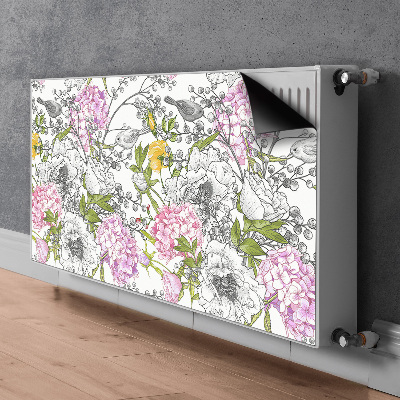 Decorative radiator mat Birds