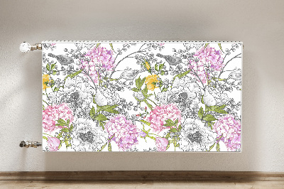 Decorative radiator mat Birds