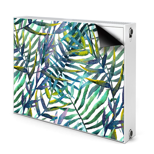 Magnetic radiator mat Exotic leaves