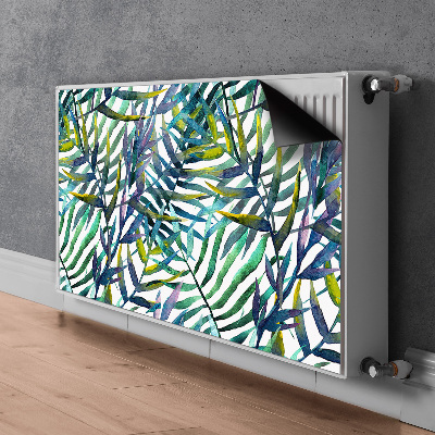 Magnetic radiator mat Exotic leaves