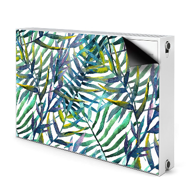 Magnetic radiator mat Exotic leaves