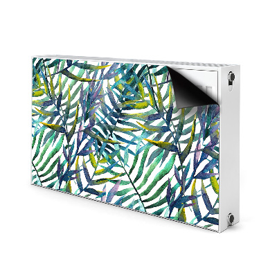 Magnetic radiator mat Exotic leaves